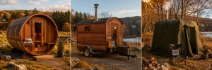 Barrel Sauna vs Trailer Sauna vs Tent Sauna